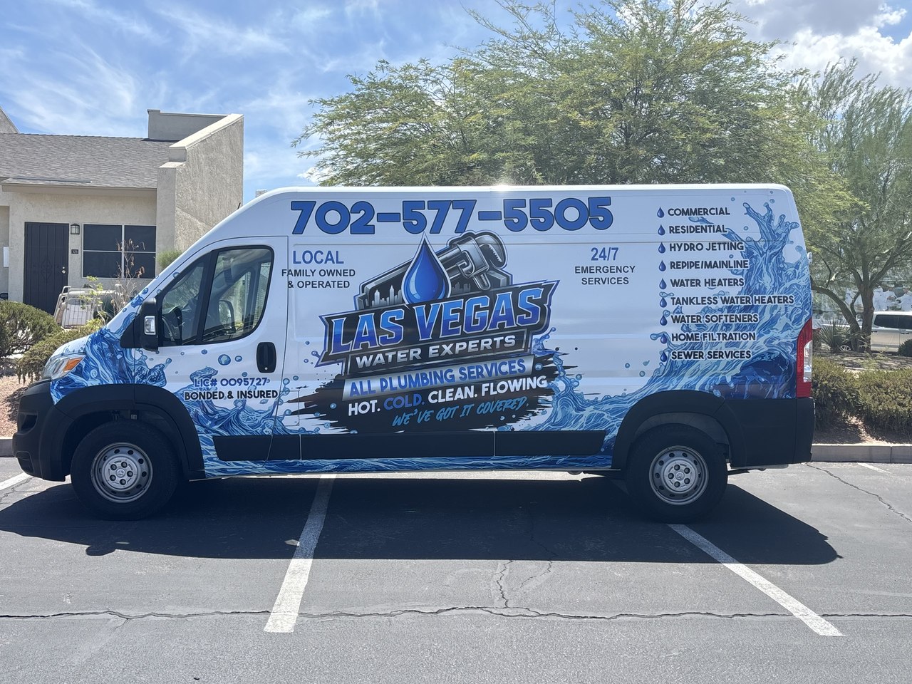 Las Vegas Water Experts service van